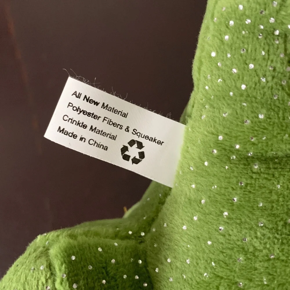 New 13” Snug Arooz Green Dragon Crinkly Squeakly Toy for Dog
